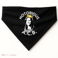 Notorious A.C.B. Amy Coney Barrett Supreme Court  USA-Made Doggie Bandana thumb 0