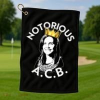 Notorious A.C.B. Amy Coney Barrett Supreme Court  Golf Towel thumb 1