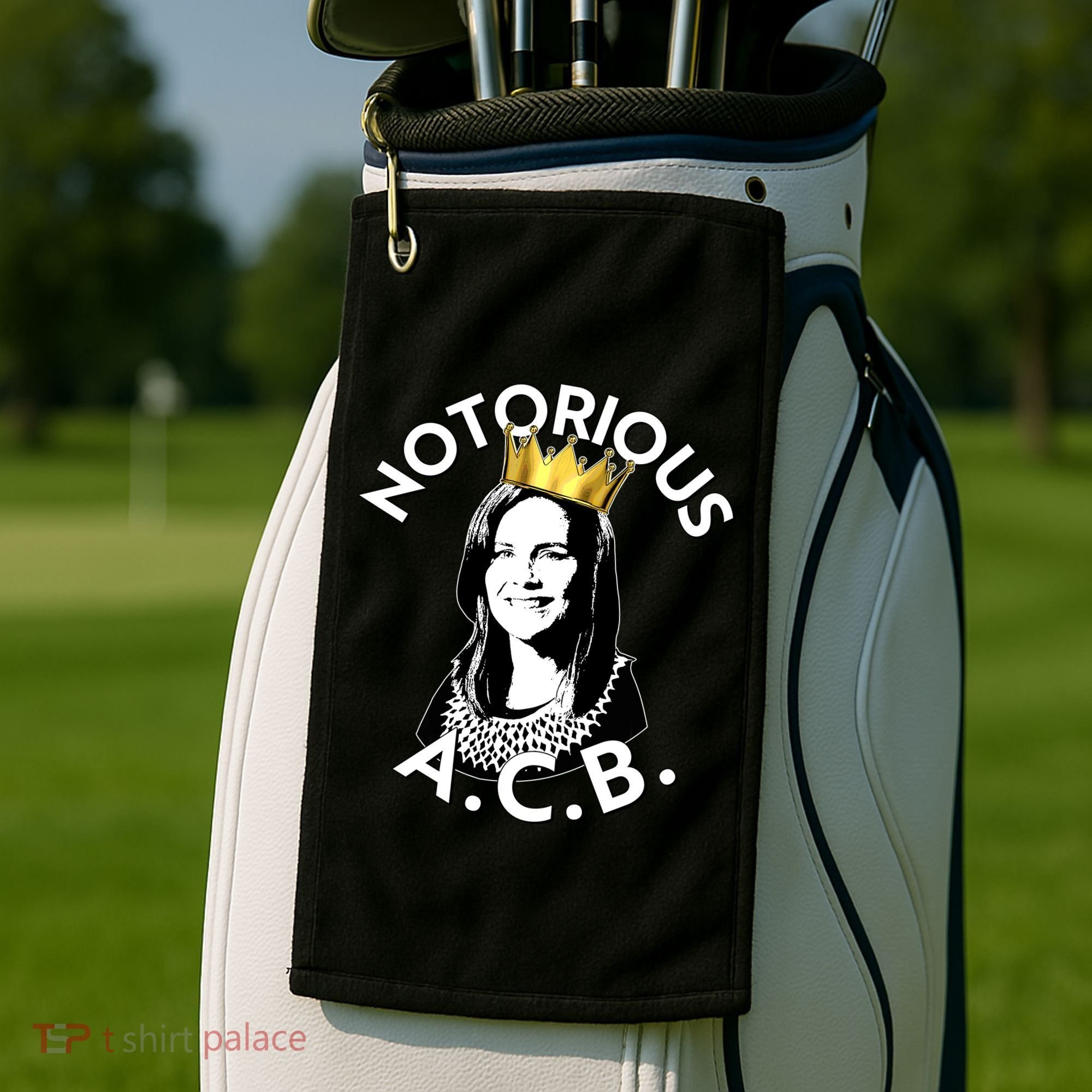 Notorious A.C.B. Amy Coney Barrett Supreme Court  Golf Towel
