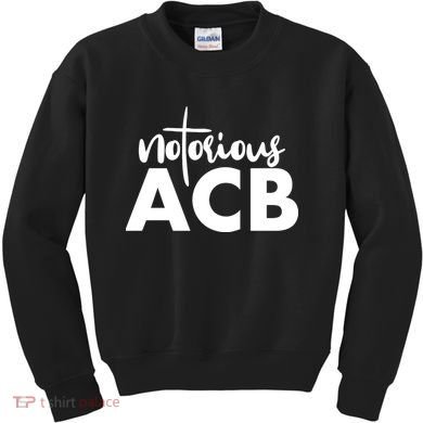 Notorious ACB Amy Coney Barrett Kids Sweatshirt