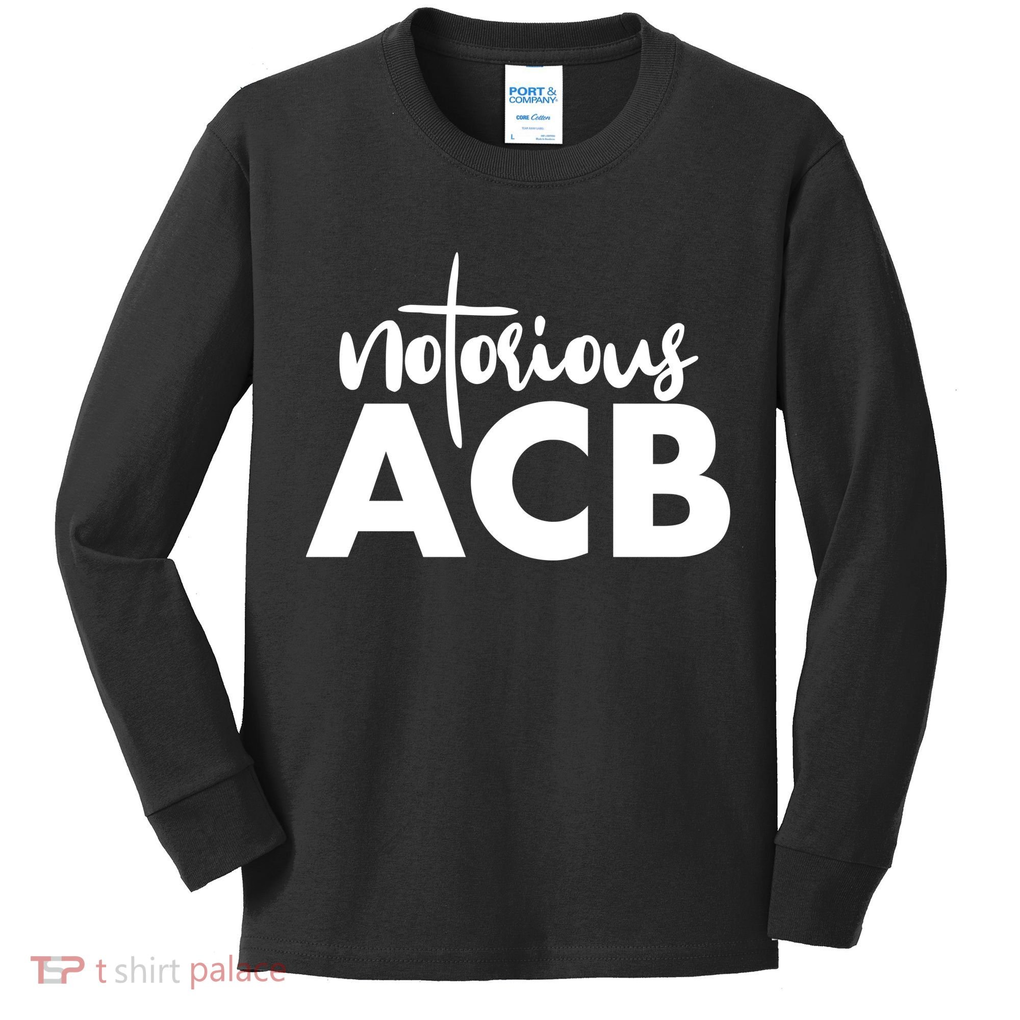 Notorious ACB Amy Coney Barrett Kids Long Sleeve Shirt