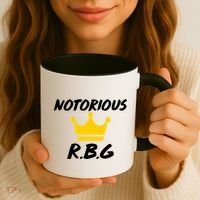 Notorious R.B.G. Crown Ruther Bader Ginsburg Coffee Mug thumb 3