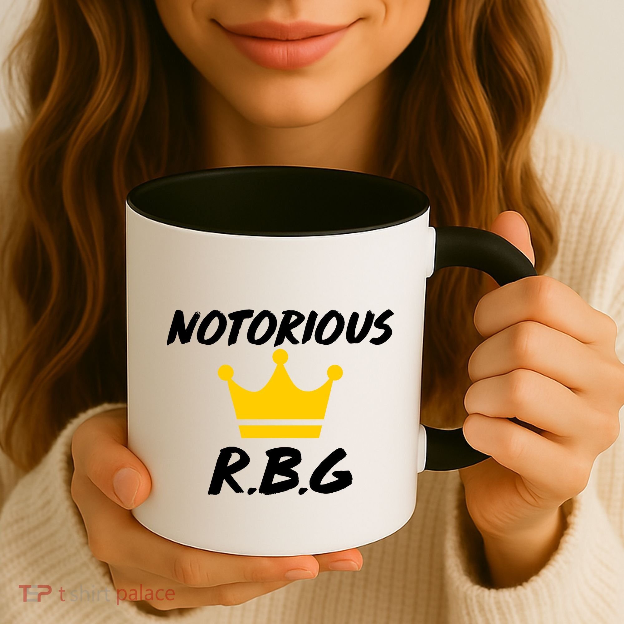 Notorious R.B.G. Crown Ruther Bader Ginsburg Coffee Mug