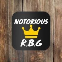 Notorious R.B.G. Crown Ruther Bader Ginsburg Coaster thumb 0