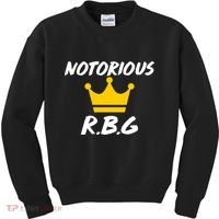 Notorious R.B.G. Crown Ruther Bader Ginsburg Kids Sweatshirt thumb 0