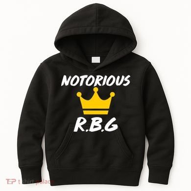 Notorious R.B.G. Crown Ruther Bader Ginsburg Kids Hoodie