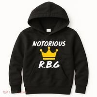 Notorious R.B.G. Crown Ruther Bader Ginsburg Kids Hoodie thumb 0