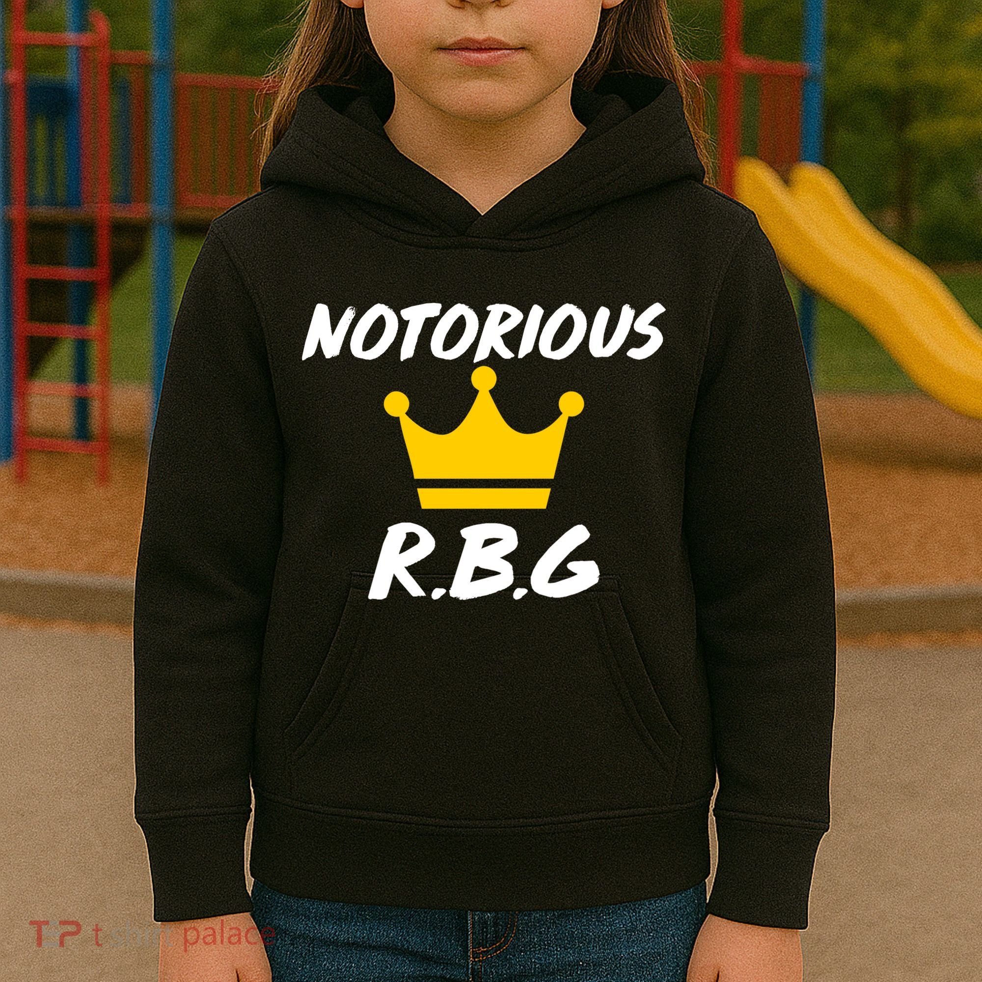 Notorious R.B.G. Crown Ruther Bader Ginsburg Kids Hoodie