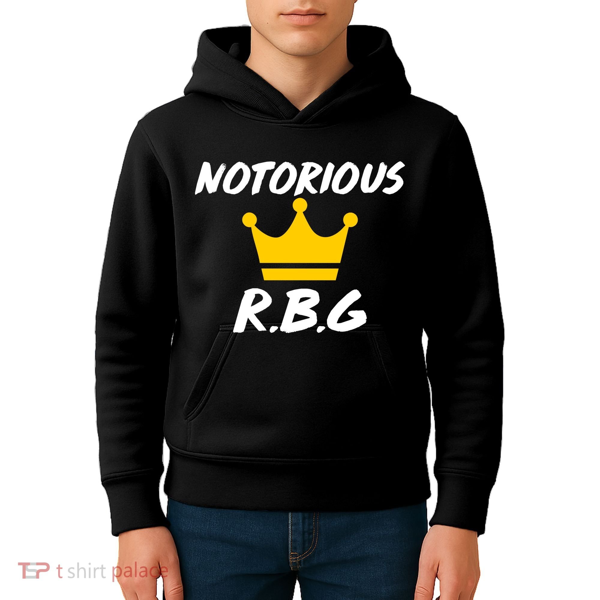 Notorious R.B.G. Crown Ruther Bader Ginsburg Kids Hoodie