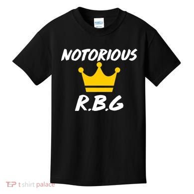 Notorious R.B.G. Crown Ruther Bader Ginsburg Kids T-Shirt