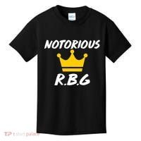 Notorious R.B.G. Crown Ruther Bader Ginsburg Kids T-Shirt thumb 0