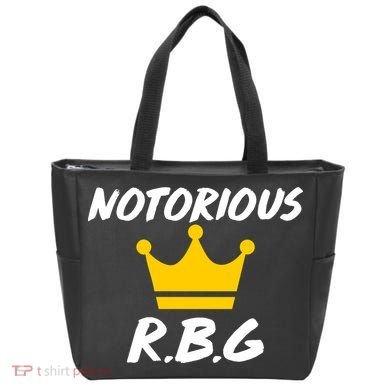 Notorious R.B.G. Crown Ruther Bader Ginsburg Tote Bag