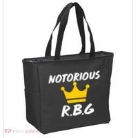 Notorious R.B.G. Crown Ruther Bader Ginsburg Tote Bag thumb 2