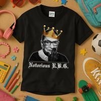 Notorious R.B.G. Ruther Bader Ginsburg Kids T-Shirt thumb 3