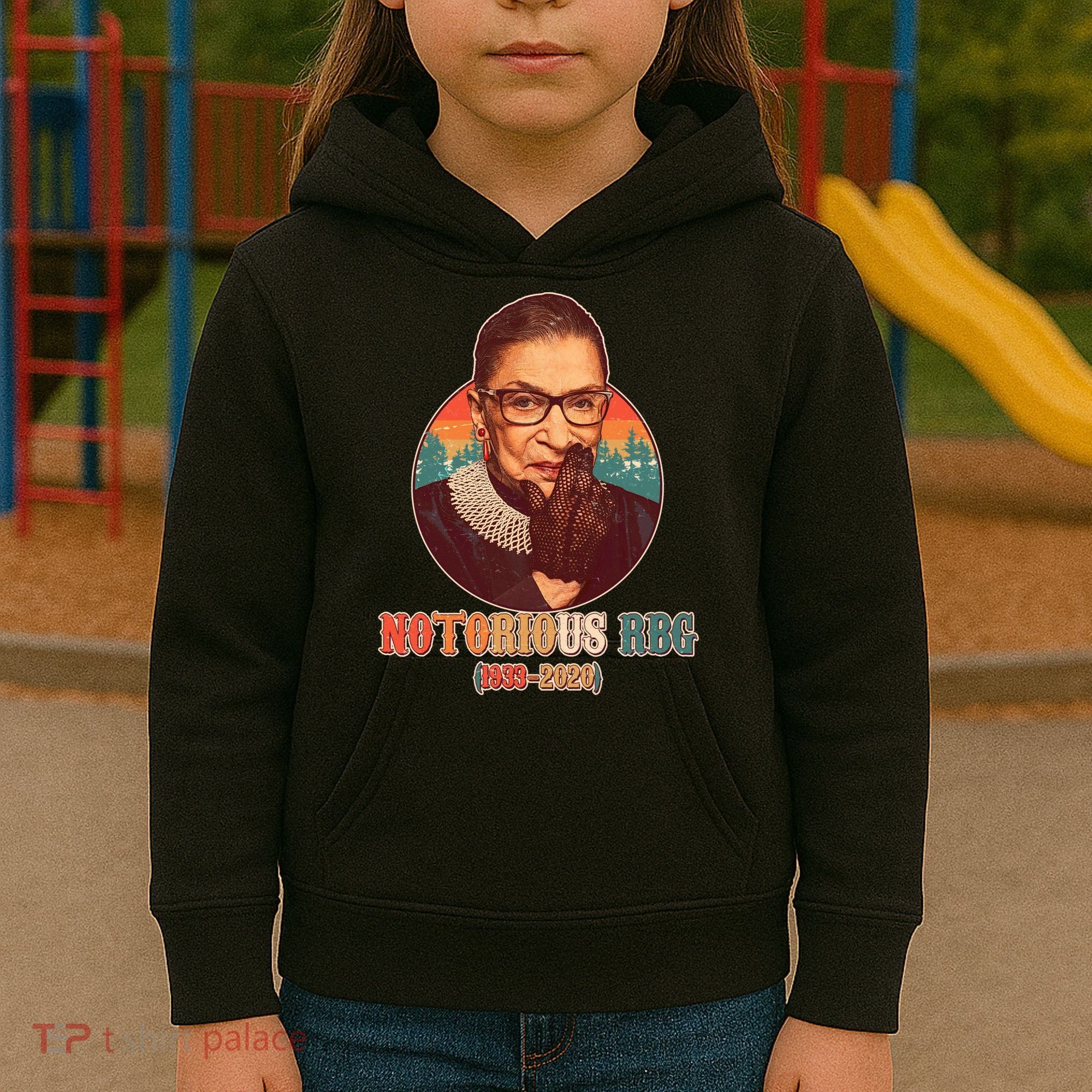 Notorious RBG 1933-2020 Ruth Bader Ginsburg Tribute Kids Hoodie