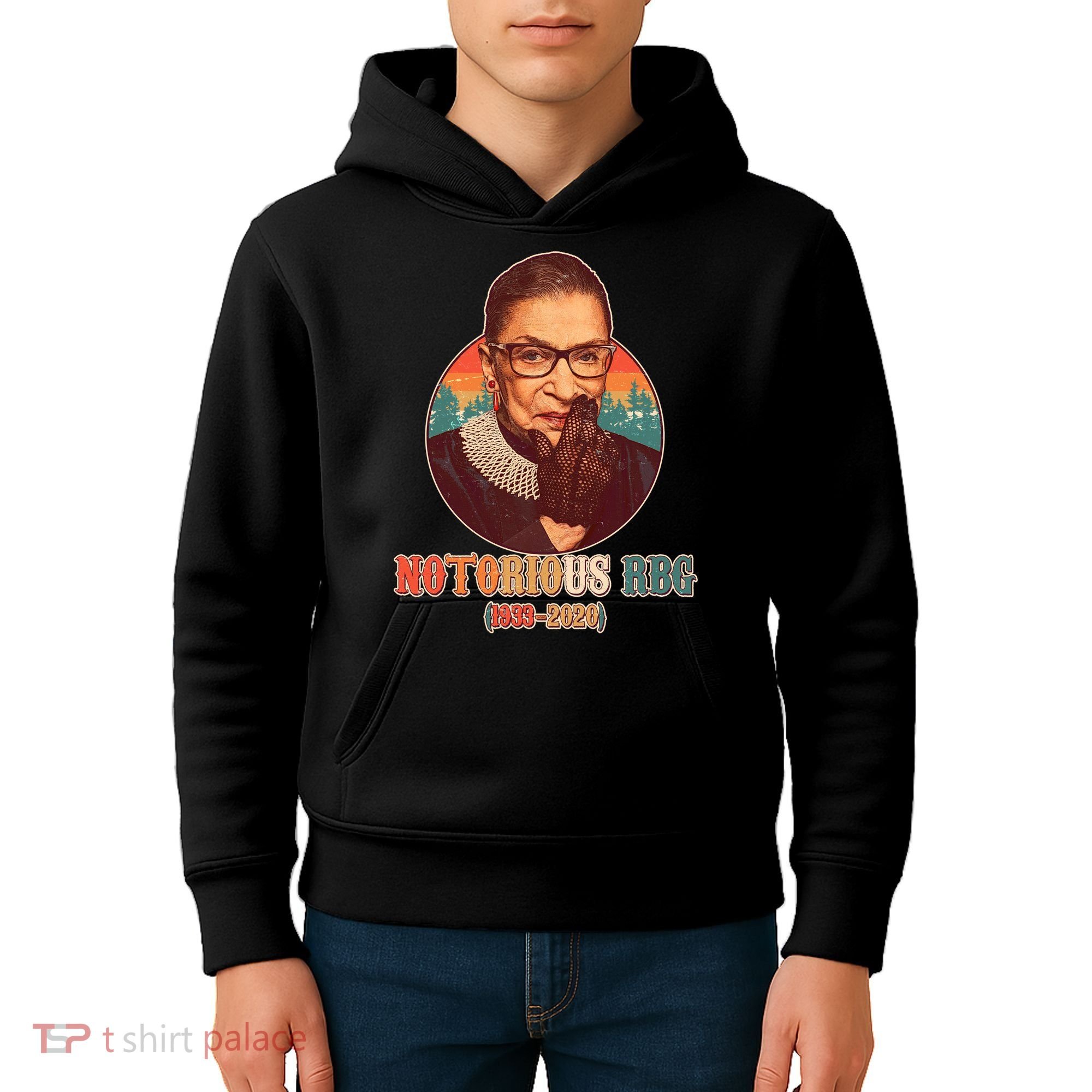 Notorious RBG 1933-2020 Ruth Bader Ginsburg Tribute Kids Hoodie