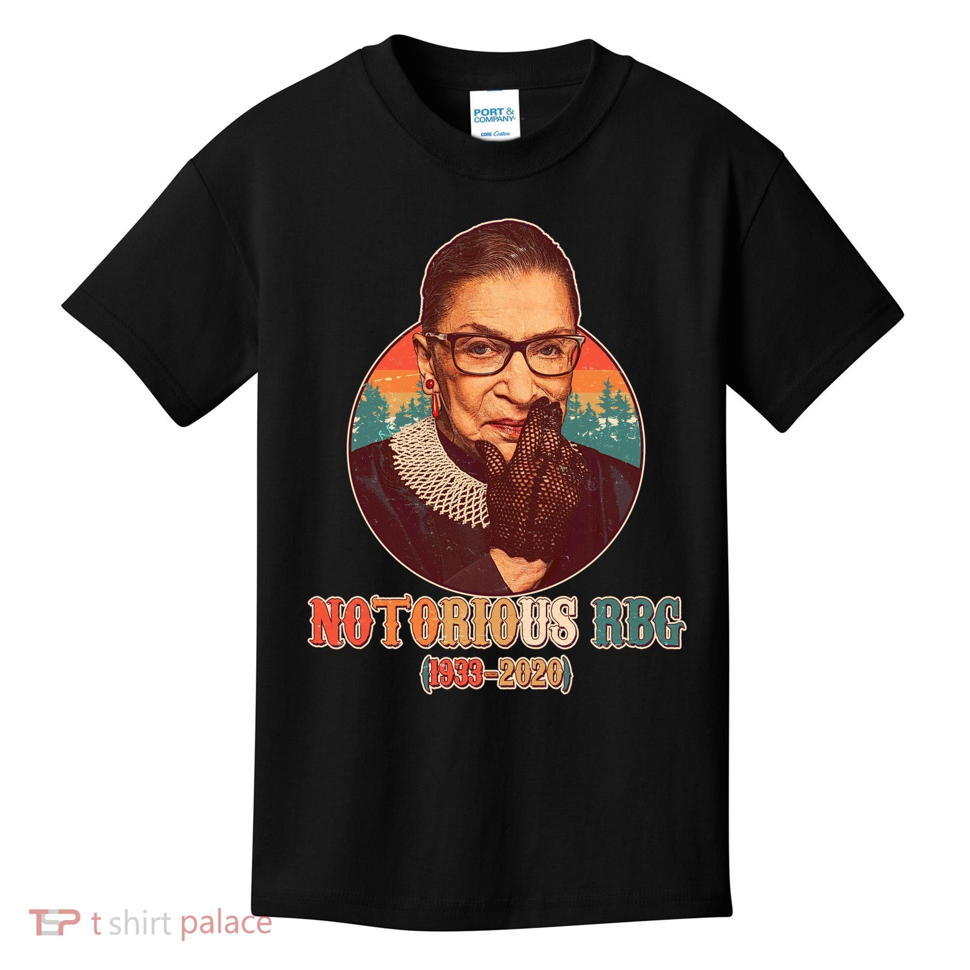 Notorious RBG 1933-2020 Ruth Bader Ginsburg Tribute Kids T-Shirt
