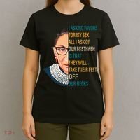 Notorious RBG Ask No Favors Quote T-Shirt thumb 4
