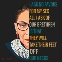 Notorious RBG Ask No Favors Quote Beanie thumb 2