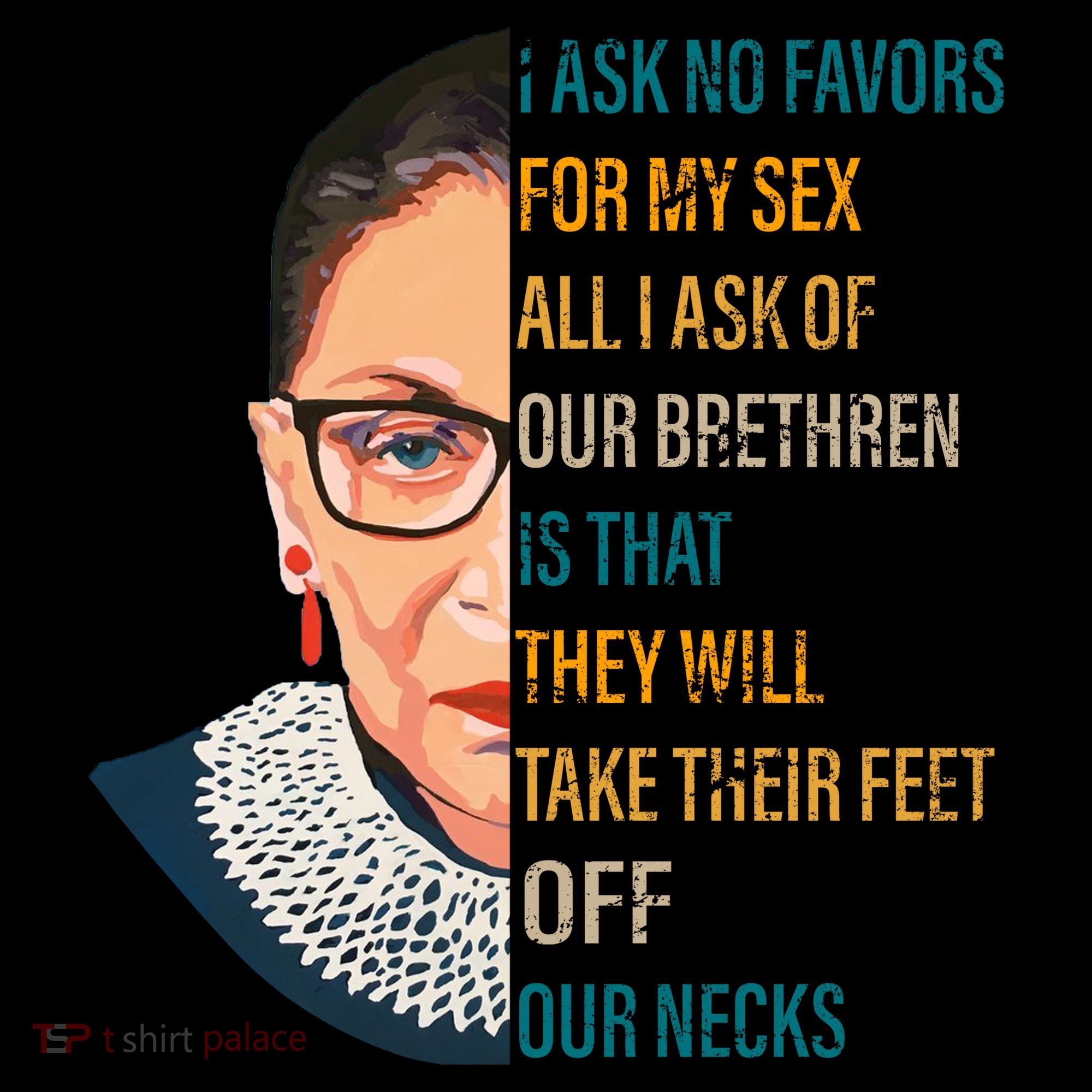 Notorious RBG Ask No Favors Quote Women's Hoodie