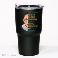 Notorious RBG Ask No Favors Quote Tumbler thumb 0