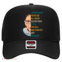 Notorious RBG Ask No Favors Quote Hat thumb 0