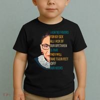 Notorious RBG Ask No Favors Quote Toddler T-Shirt thumb 2