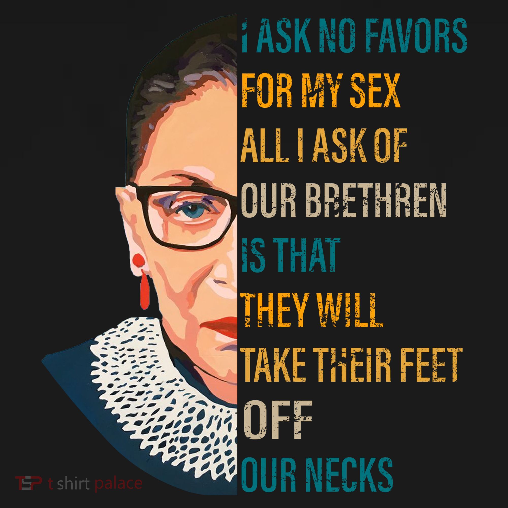 Notorious RBG Ask No Favors Quote Kids Sweatshirt