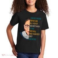 Notorious RBG Ask No Favors Quote Kids T-Shirt thumb 2