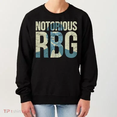 Notorious RBG Blue Logo Women's Sweatshirt