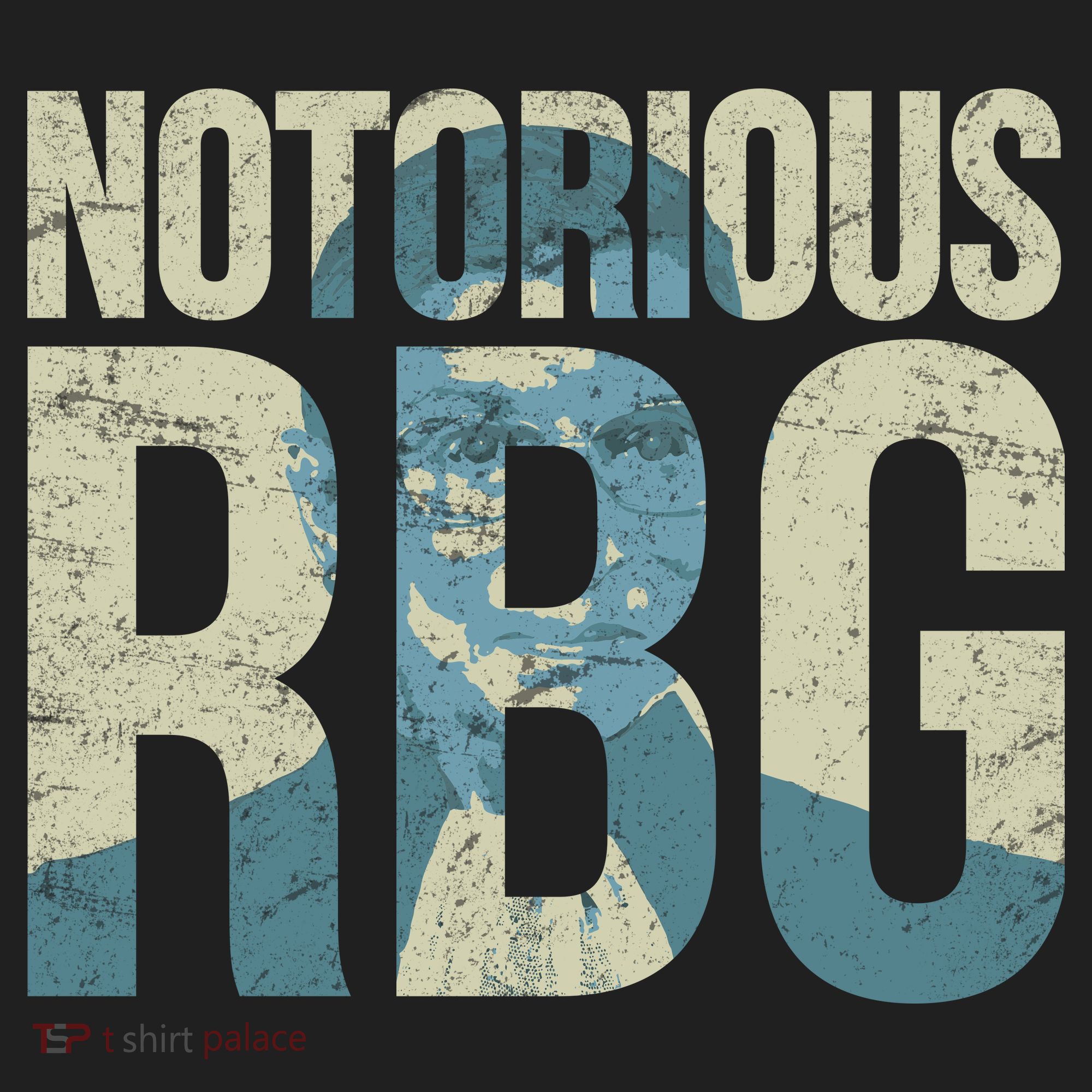 Notorious RBG Blue Logo Women's Sweatshirt