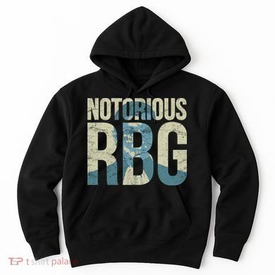 Notorious RBG Blue Logo Hoodie