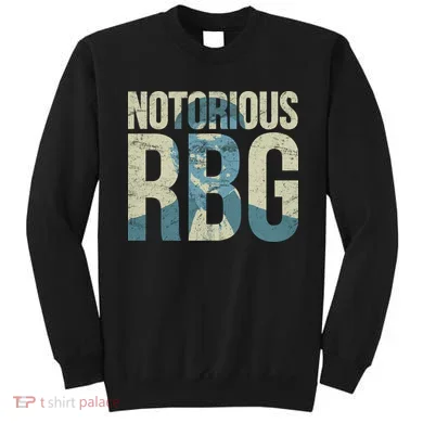 Notorious RBG Blue Logo Sweatshirt