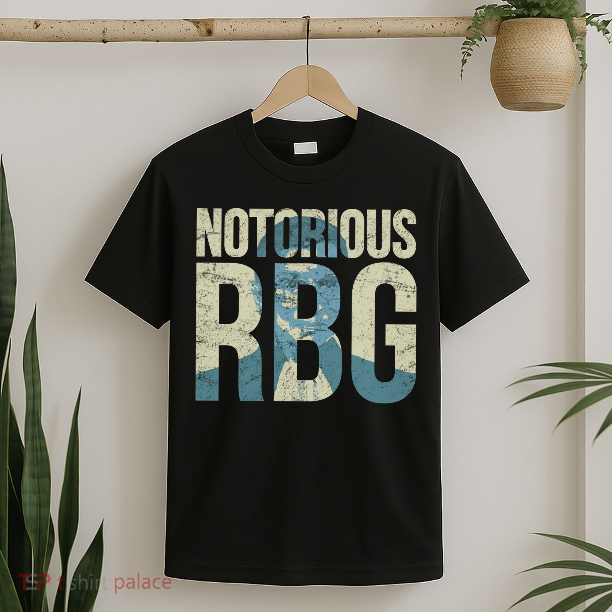 Notorious RBG Blue Logo T-Shirt