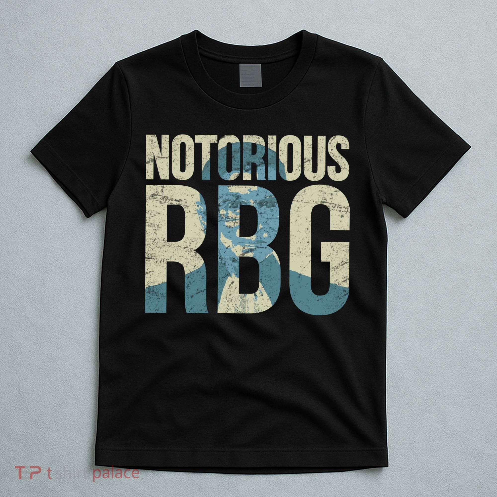 Notorious RBG Blue Logo T-Shirt
