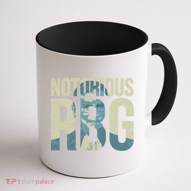 Notorious RBG Blue Logo Coffee Mug back