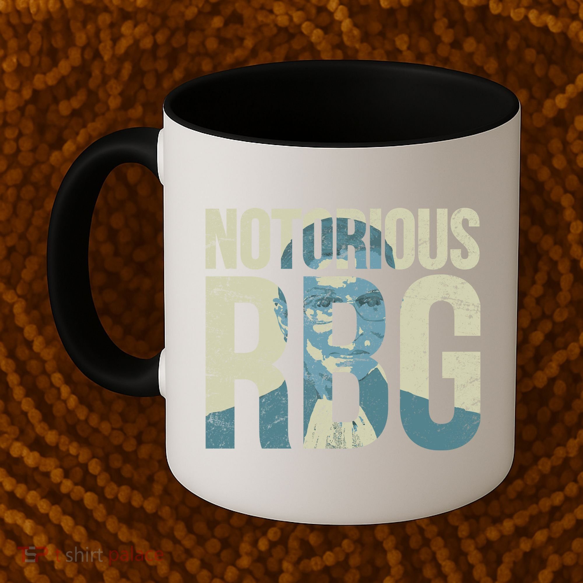 Notorious RBG Blue Logo Coffee Mug