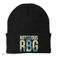 Notorious RBG Blue Logo Beanie thumb 0