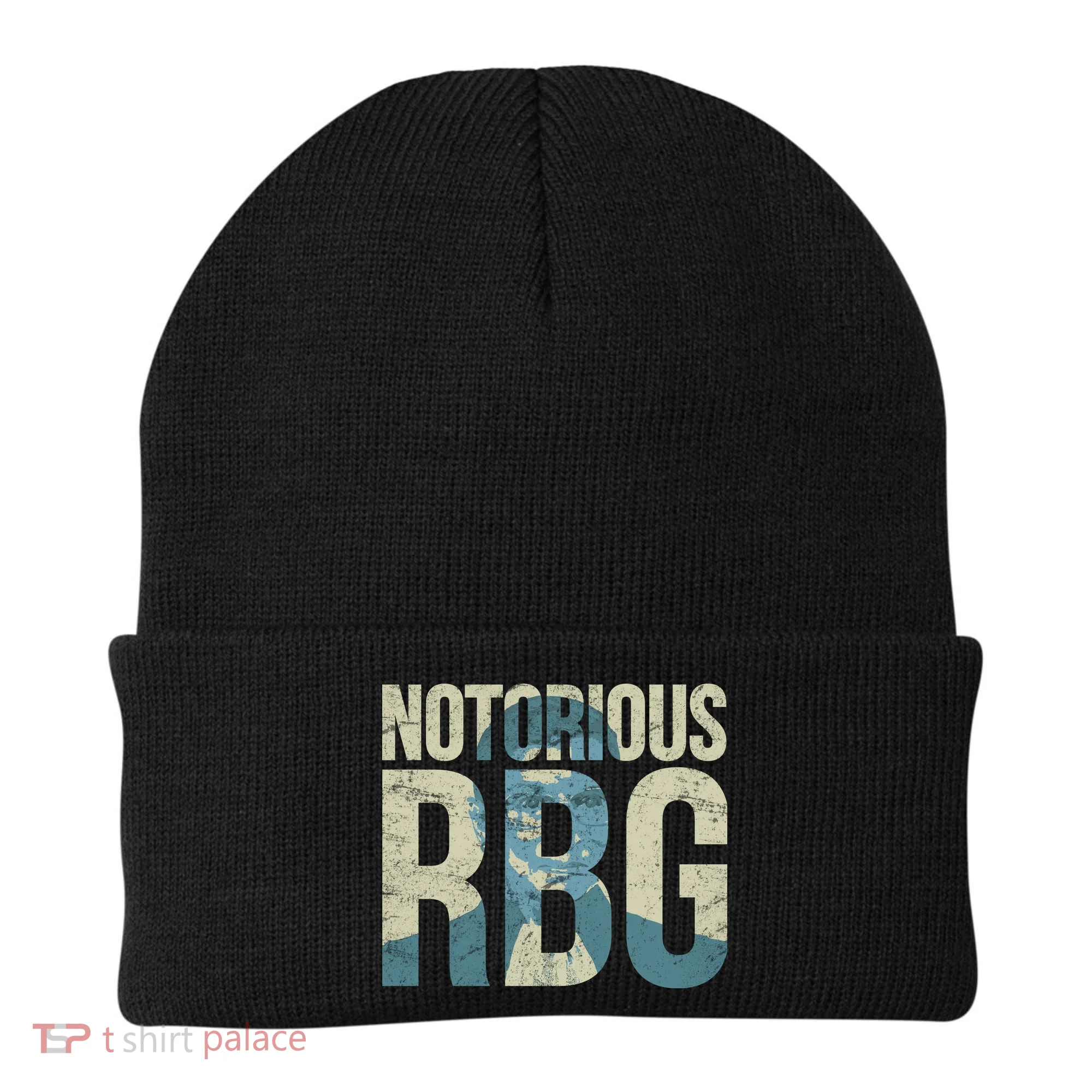 Notorious RBG Blue Logo Beanie