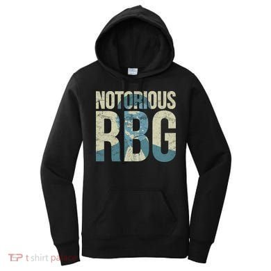 Notorious RBG Blue Logo Women's Hoodie