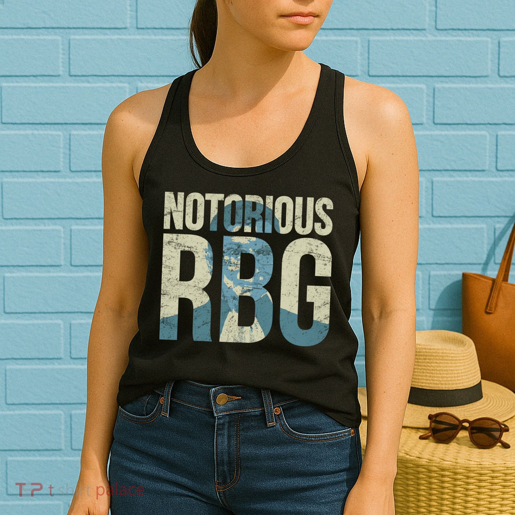 Notorious RBG Blue Logo Women's Tank Top