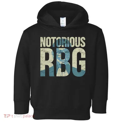 Notorious RBG Blue Logo Toddler Hoodie
