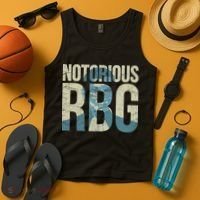 Notorious RBG Blue Logo Tank Top thumb 4