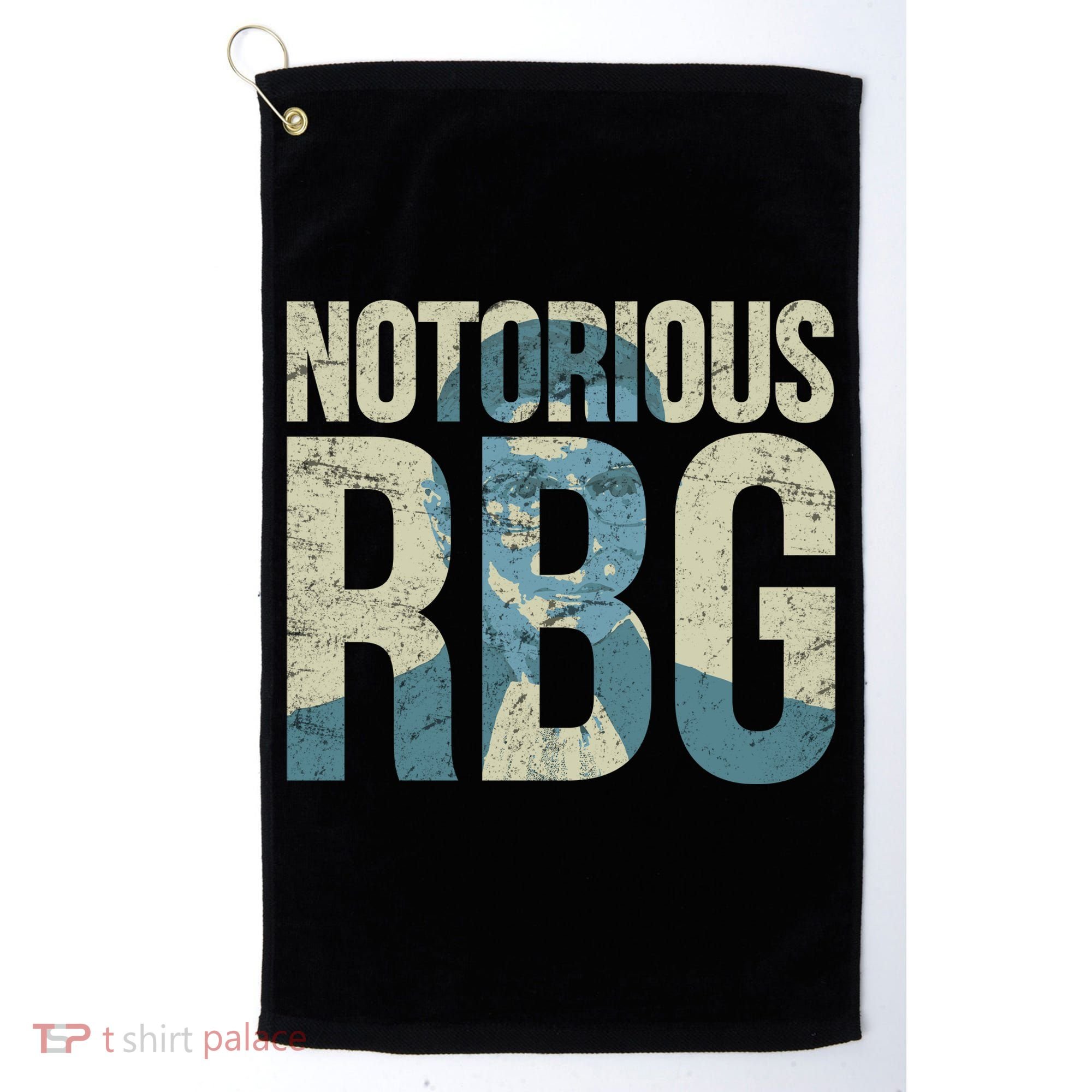 Notorious RBG Blue Logo Golf Towel