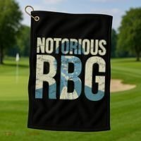 Notorious RBG Blue Logo Golf Towel thumb 1