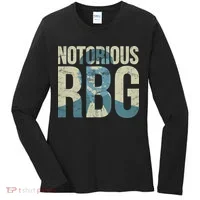Notorious RBG Blue Logo Women's Long Sleeve Shirt thumb 0