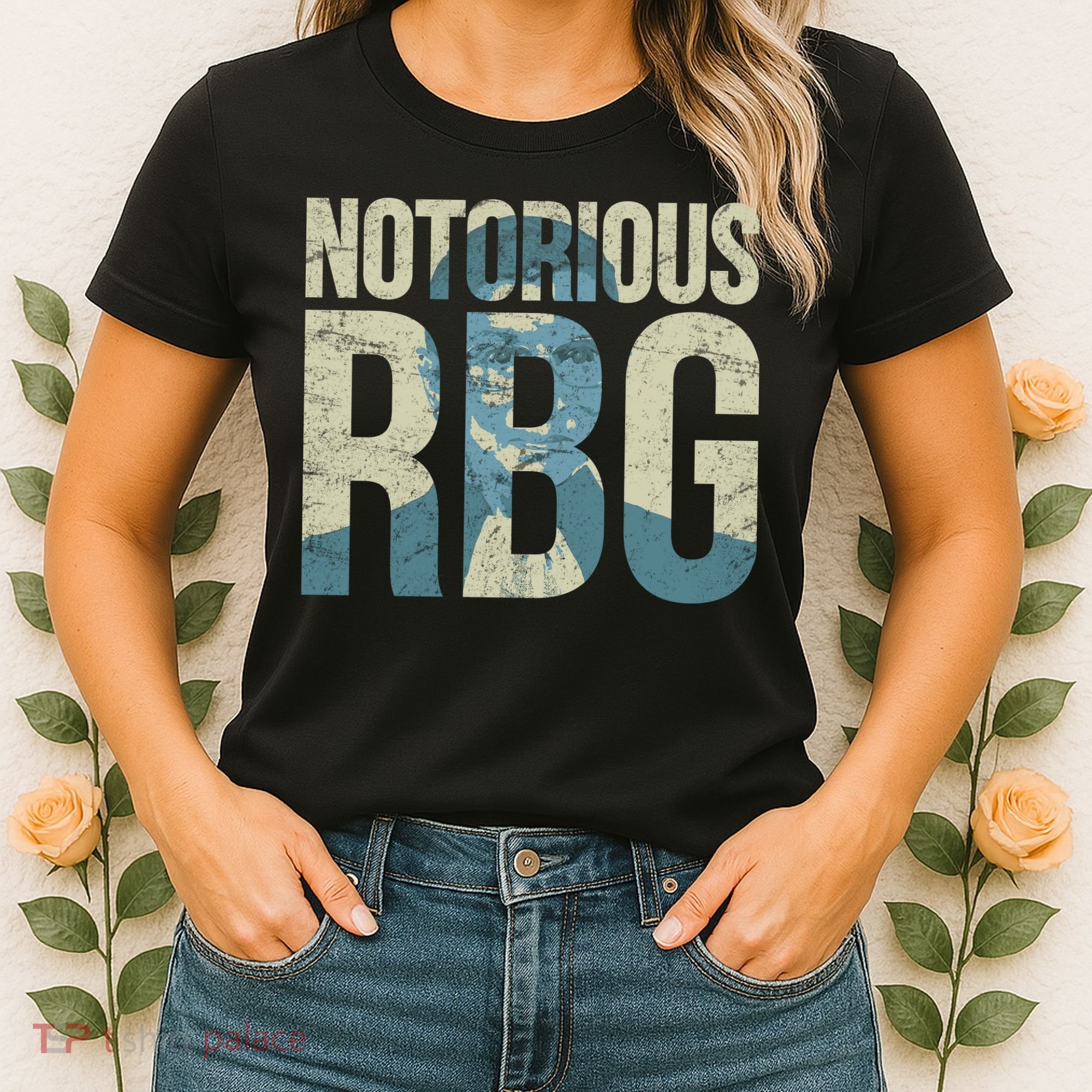 Notorious RBG Blue Logo Women's T-Shirt