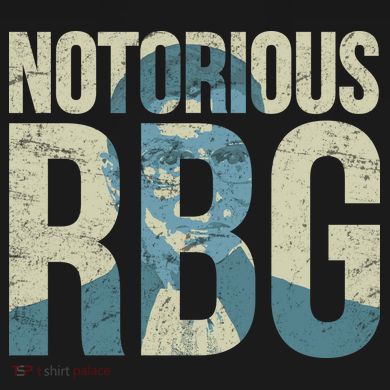 Notorious RBG Blue Logo Women's V-Neck T-Shirt