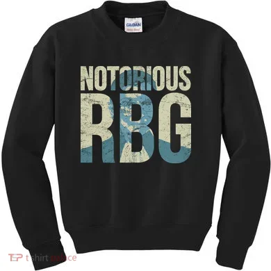 Notorious RBG Blue Logo Kids Sweatshirt