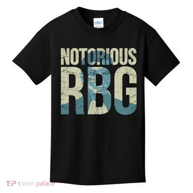 Notorious RBG Blue Logo Kids T-Shirt